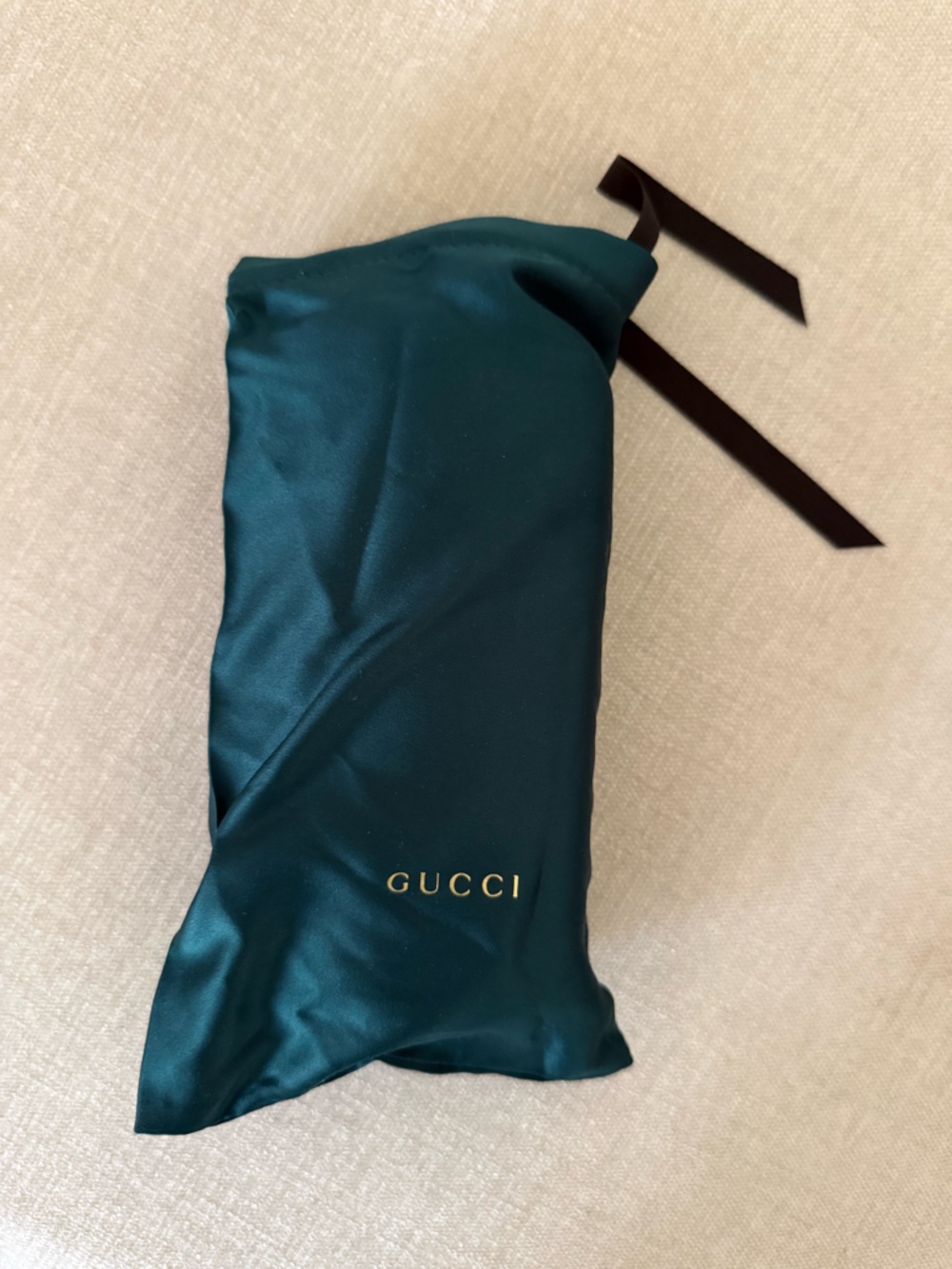 Gucci Black Cat-Eye Sunglasses with Gold Accents - Picture 11 of 11